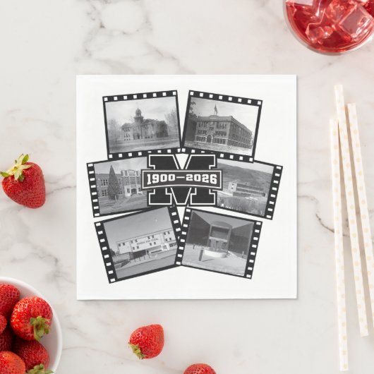 Serviette En Papier Mandan Braves All Class Reunion Paper Napkins (En situation)