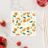 Serviette En Papier Mandarin Citrus (En situation)