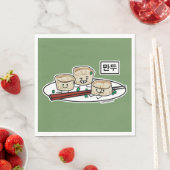 Serviette En Papier Mandu Corée dumpling dim sum petit déjeuner hangul (En situation)