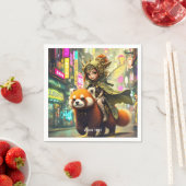 Serviette En Papier Manège Fantastique Panda Sauvage Mignon (En situation)