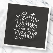 Serviette En Papier Mange boire et faire peur | Funny Halloween Party