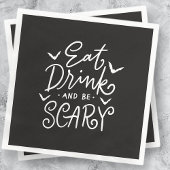 Serviette En Papier Mange boire et faire peur | Funny Halloween Party