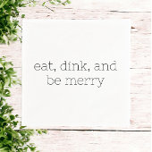 Serviette En Papier Mange, Dink et Be Joyeux Pickleball