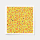 Serviette En Papier Mange mangue fruits et fleurs motif (Devant)