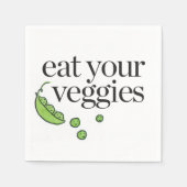 Serviette En Papier Mange tes Légumes (Devant)
