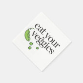 Serviette En Papier Mange tes Légumes (Coin)