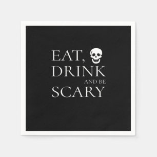 Serviette En Papier Manger, boire et être effrayant Halloween Fête Nou