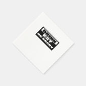 Serviette En Papier Manger Boire Être Drôle Épuré Étrange (Coin)