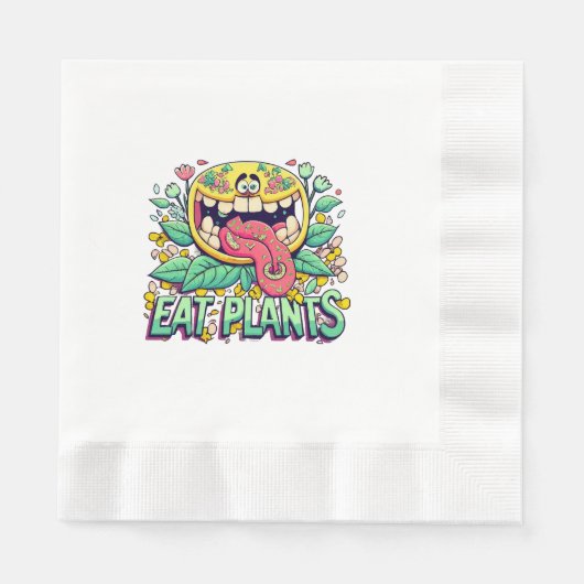 Serviette En Papier Manger des plantes (Devant)