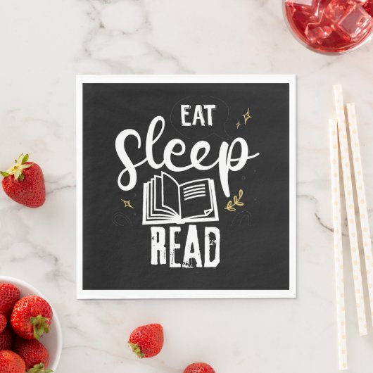 Serviette En Papier Manger et lire (En situation)