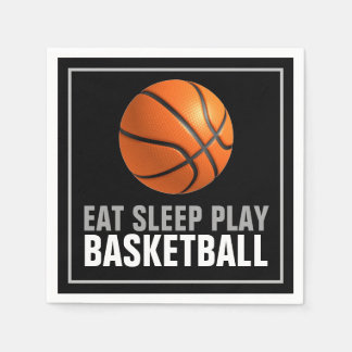 Serviette En Papier Manger Sommeil Jouer Basket-Ball Artwork Motivatio