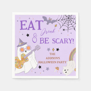Serviette En Papier Mangez Boire & Soyez Effrayant Amusant Éffrayant H