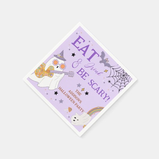Serviette En Papier Mangez Boire & Soyez Effrayant Amusant Éffrayant H (Coin)