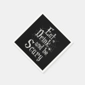 Serviette En Papier Mangez, buvez et ayez peur Halloween Funny Spider  (Coin)