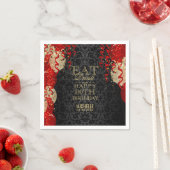 Serviette En Papier Mangez, buvez et joyeux 00e anniversaire - Ballons (En situation)