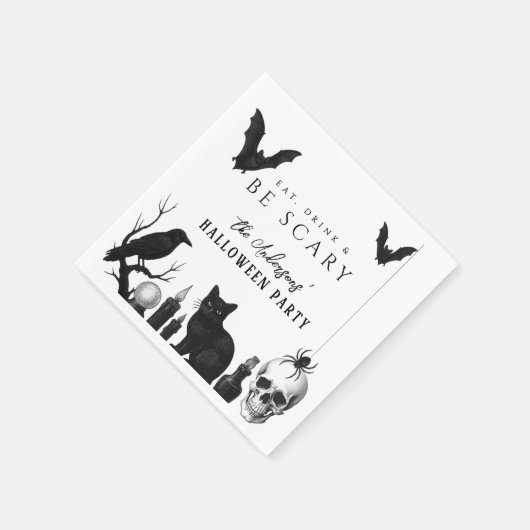 Serviette En Papier Mangez, buvez et soyez effrayant Gothique Hallowee (Coin)