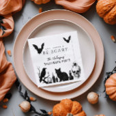 Serviette En Papier Mangez, buvez et soyez effrayant Gothique Hallowee