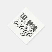 Serviette En Papier Mangez, buvez et soyez effrayant Halloween Party (Coin)