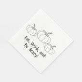 Serviette En Papier Mangez, buvez et soyez effrayants ! Citrouille Hal (Coin)