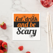Serviette En Papier Mangez, buvez et soyez effrayants fête d'Halloween (En situation)