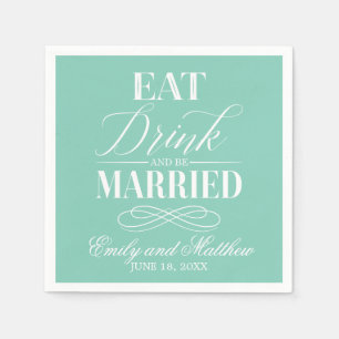 Serviette En Papier Mangez de la menthe et mangez de la viande   Maria