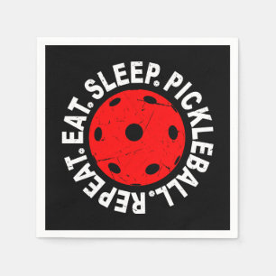 Serviette En Papier Mangez Pickleball de sommeil Répéter comme Pickleb