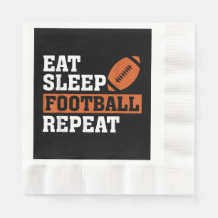 Serviette En Papier Mangez Sleep Football Répéter Awesome Love Footbal