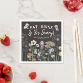 Serviette En Papier Mangez un verre et soyez effrayant Baby shower d'H (En situation)