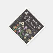 Serviette En Papier Mangez un verre et soyez effrayant Baby shower d'H (Coin)