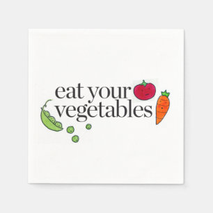 Serviette En Papier Mangez vos légumes