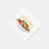 Serviette En Papier Mangez vos Légumes Citer salade fraîche mélange bo (Coin)