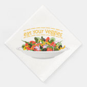 Serviette En Papier Mangez vos Légumes Citer salade fraîche mélange bo (Coin)