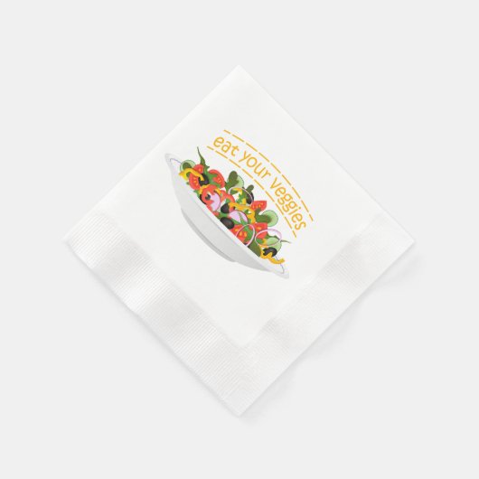 Serviette En Papier Mangez vos Légumes Citer salade fraîche mélange bo (Coin)