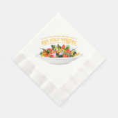 Serviette En Papier Mangez vos Légumes Citer salade fraîche mélange bo (Coin)