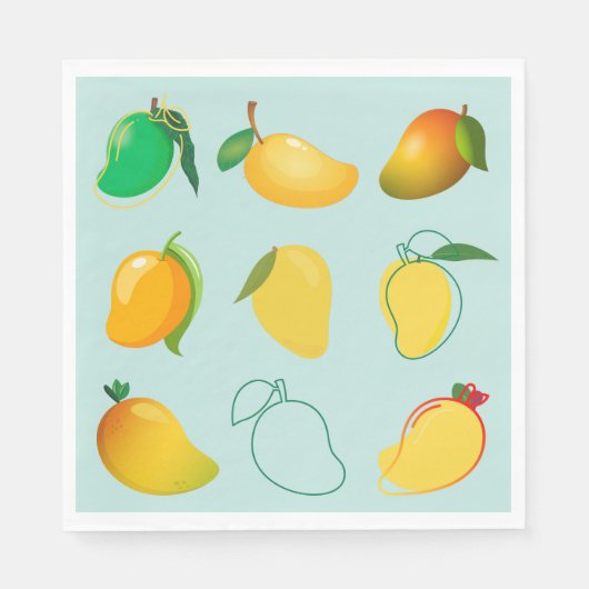 Serviette En Papier Mango Frais (Devant)