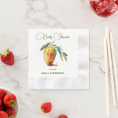 Serviette En Papier Mango tropical | BABY SHOWER (En situation)