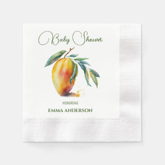 Serviette En Papier Mango tropical | BABY SHOWER