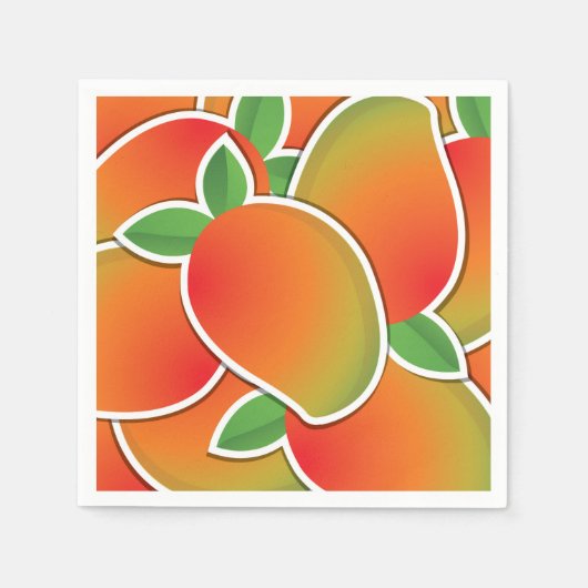 Serviette En Papier Mangue funky (Devant)