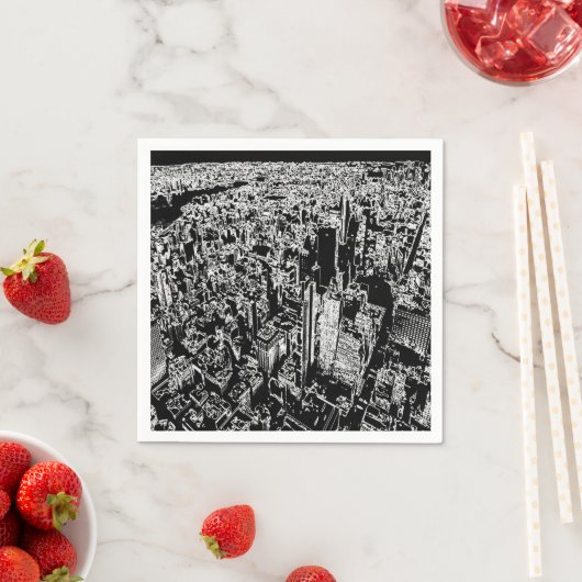 Serviette En Papier Manhattan (En situation)