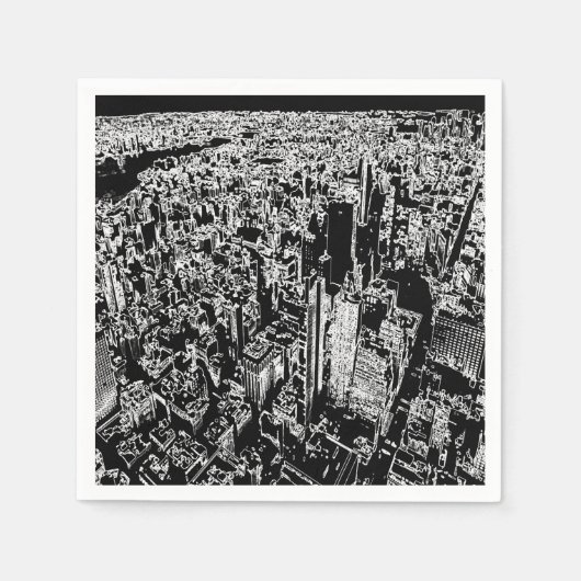 Serviette En Papier Manhattan (Devant)