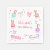 Serviette En Papier Mani-Pedi Party Manicure Pedicure Nail Polish (Devant)