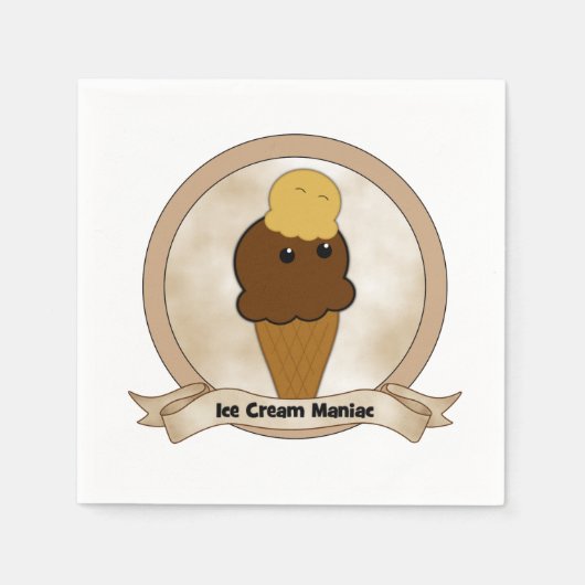 Serviette En Papier Maniac de glace (Devant)