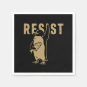 Serviette En Papier Manifestation contre les tarifs douaniers contre l (Devant)