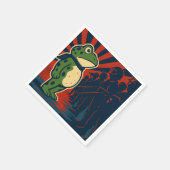 Serviette En Papier Manifestation de la Grenouille de Portland (Coin)