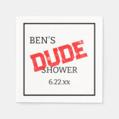 Serviette En Papier Manly Dude Wedding shower (Devant)