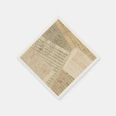 Serviette En Papier Manuscrit de musique Beethoven Medley (Coin)