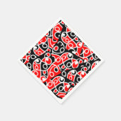 Serviette En Papier Maori Kowhaiwhai Layai Motif (Coin)
