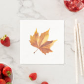 Serviette En Papier Maple autumn (En situation)