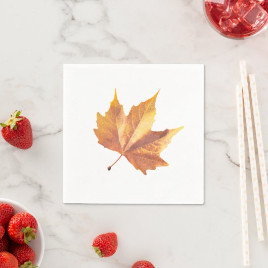 Serviette En Papier Maple autumn (En situation)