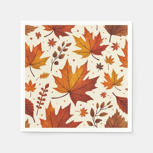 Serviette En Papier Maple Napkin (Devant)